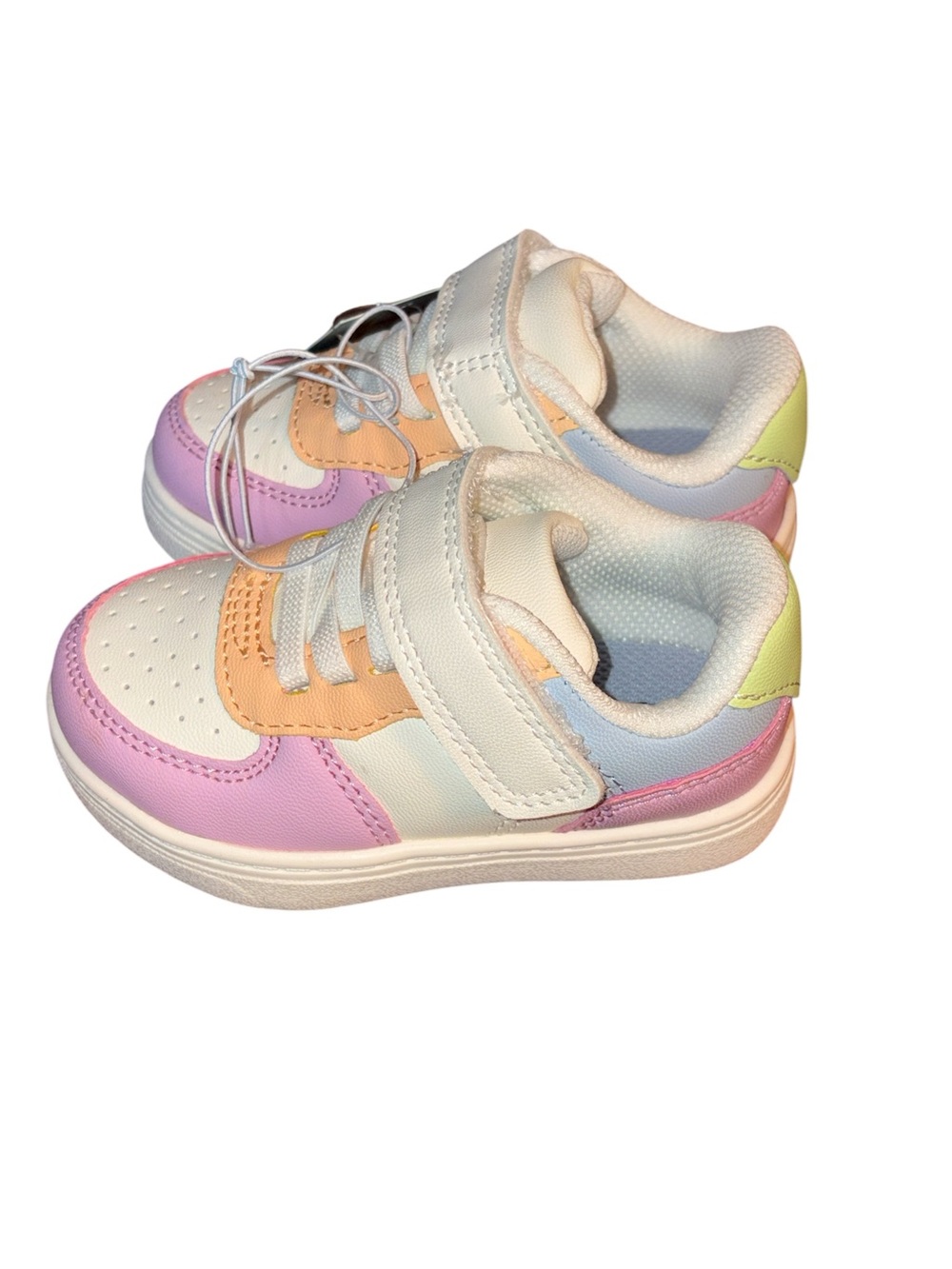 Cat & Jack Pastel Pink, Peach, Blue & Yellow Kids Sneakers